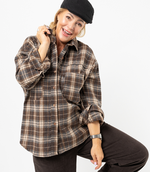 Timeless FRIDA cămașă din flanel în carouri