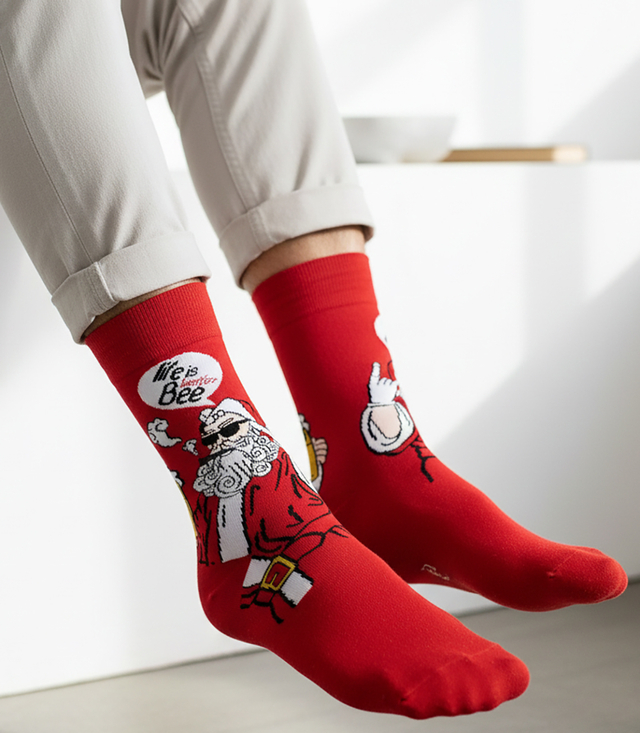 Șosete de Crăciun pentru bărbați - iarnă, calde, modele de Crăciun