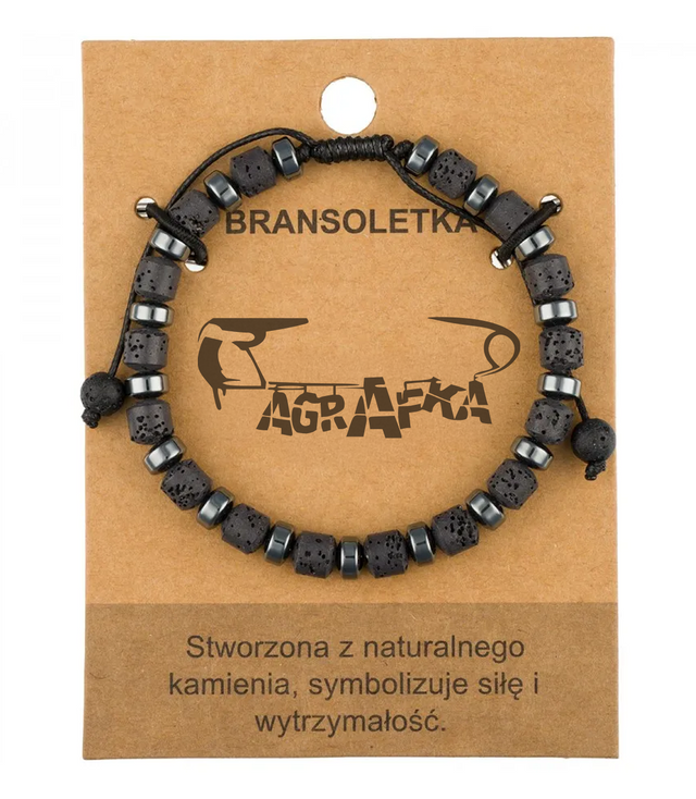 Brățară pentru bărbați cu pietre naturale