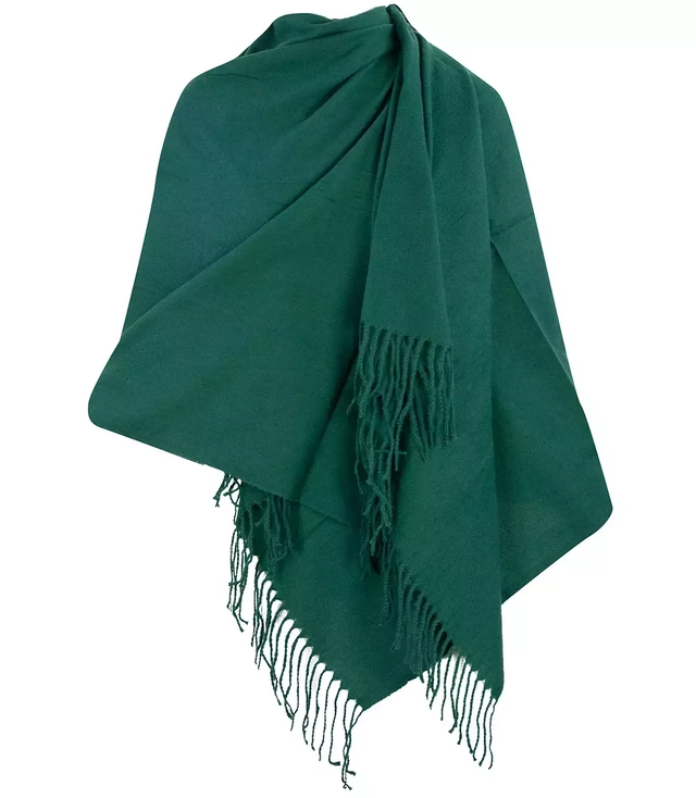 Eșarfă șal uni Franjuri groase șal BASIC