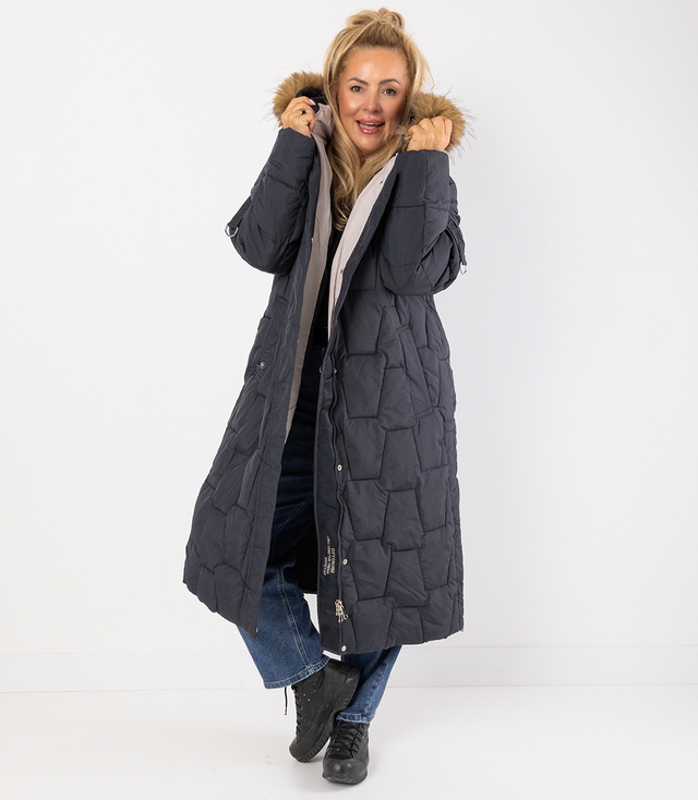 Jachetă lungă matlasată haină de iarnă URBAN LONG PUFF