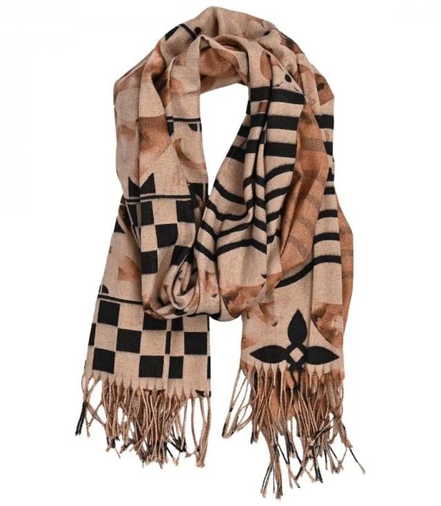 Warm eșarfă elegantă mozaic model fir strălucitor moale netedă 180x70 cm