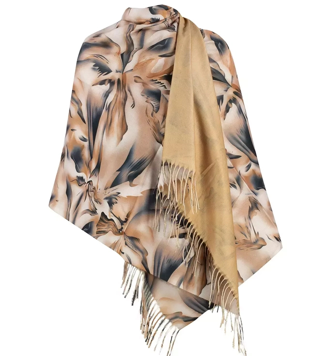 Eșarfă șal elegantă din vâscoză bicoloră