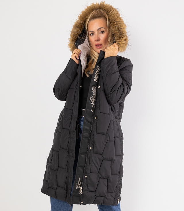 Jachetă lungă matlasată haină de iarnă URBAN LONG PUFF