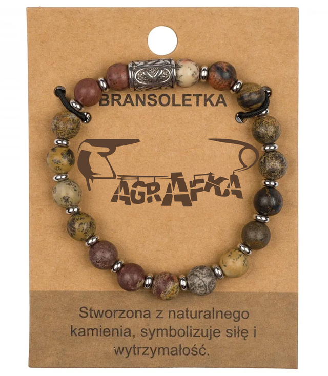 Brățară pentru bărbați cu pietre naturale