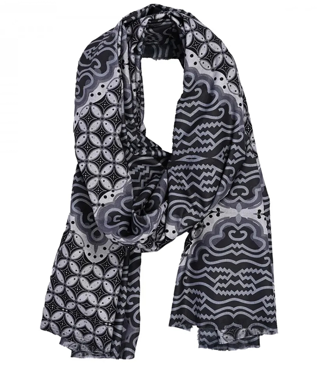 Warm eșarfă elegant model geometric moale netedă 180x75 cm