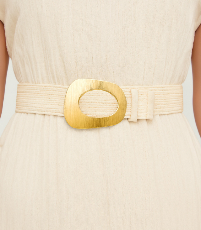 Curea împletită pentru femei cu cataramă mare