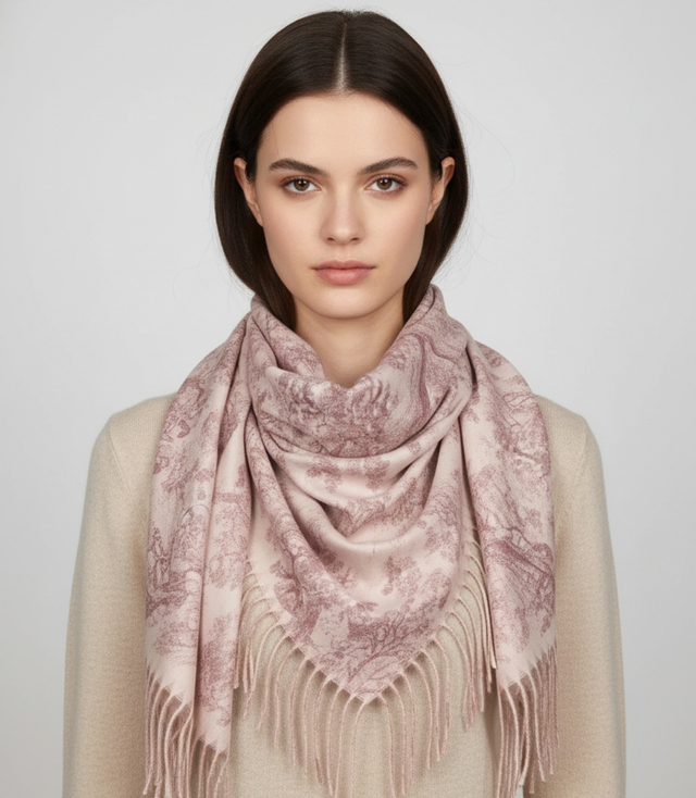 Eșarfă cu franjuri la modă pentru femei șal elegant pentru femei