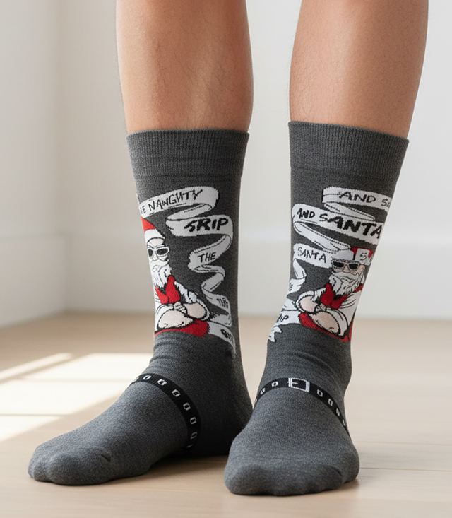 Șosete de Crăciun pentru bărbați - iarnă, calde, modele de Crăciun