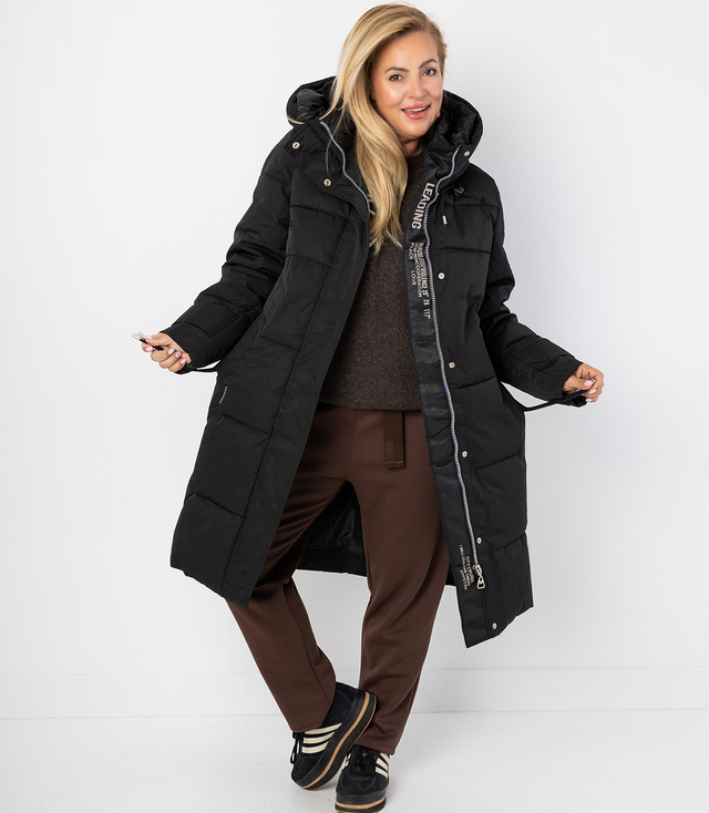 Iarna lungă strat matlasat SUZANA cald sacou