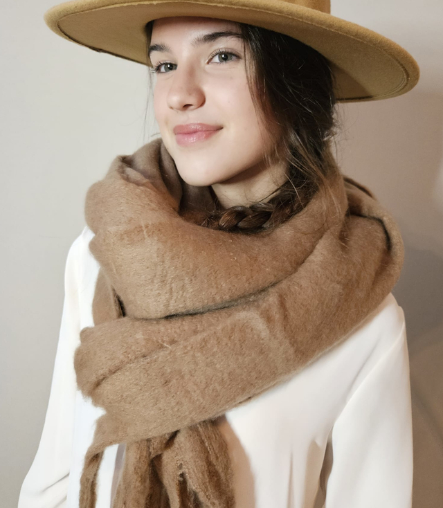 Eșarfă eșarfă groasă ciucuri o singură culoare cald moale 180x45 cm