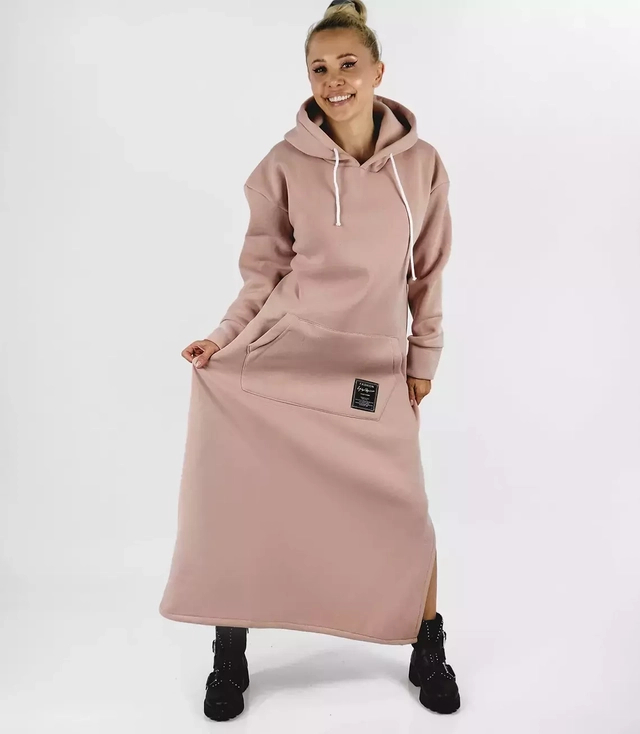 Hanorac lung rochie de trening supradimensionata