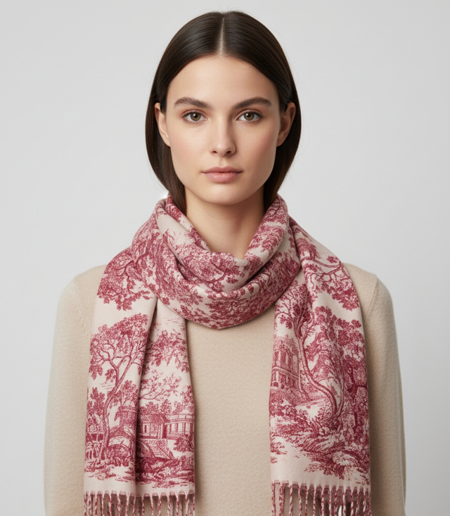 Eșarfă cu franjuri la modă pentru femei șal elegant pentru femei