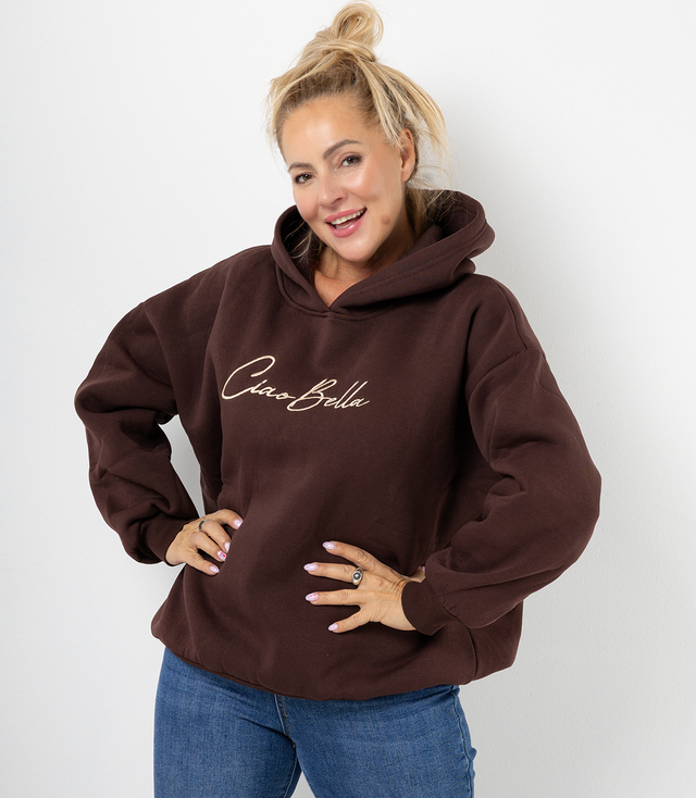 Hanorac cald cu glugă pentru femei CIAO BELLA