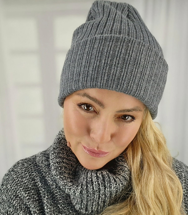 Palarie unisex Universal Beanie, tricot cu nervuri