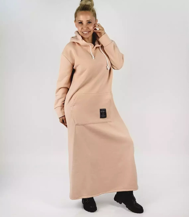 Hanorac lung rochie de trening supradimensionata