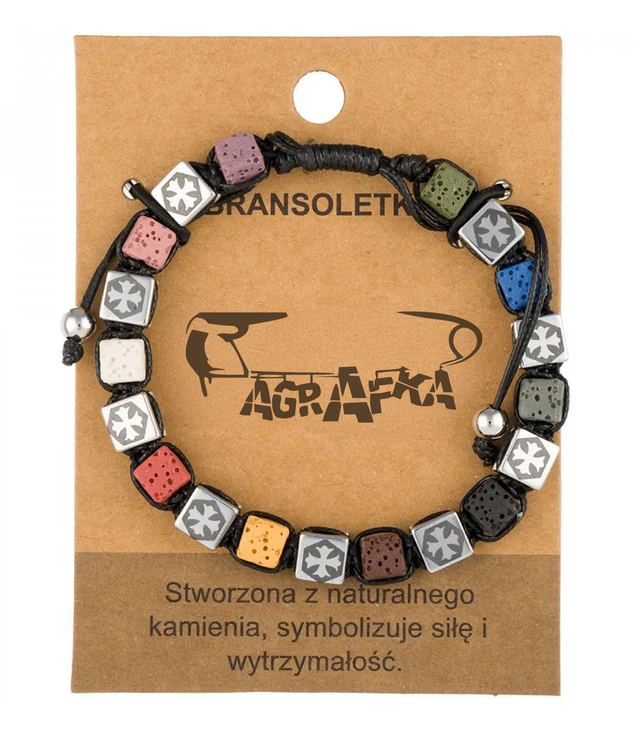 Brățară pentru bărbați cu pietre naturale