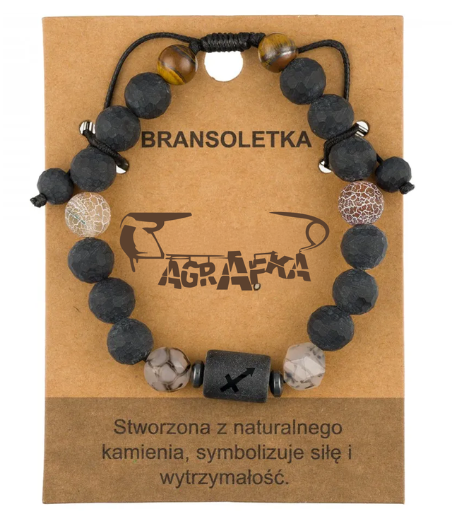 Brățară pentru bărbați cu pietre naturale