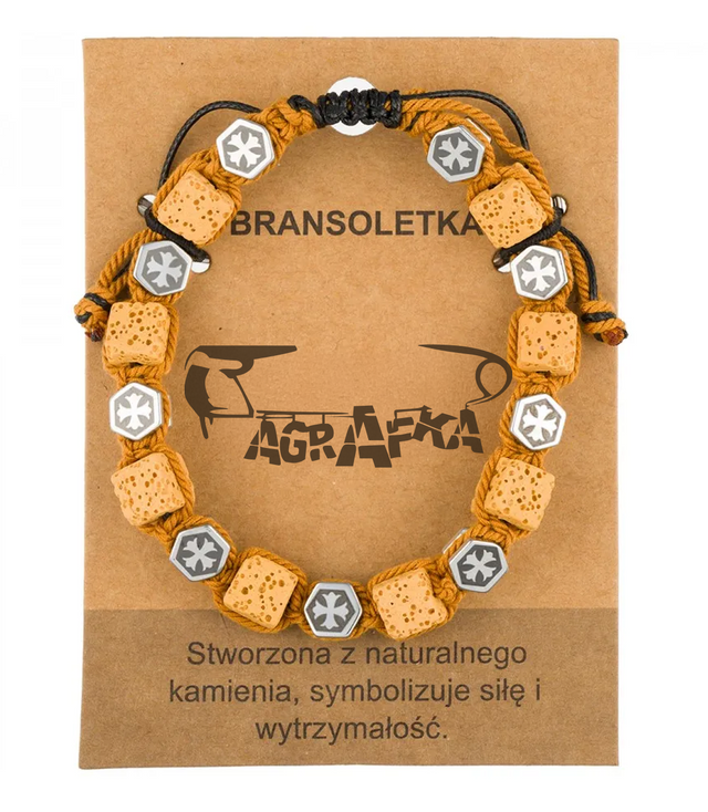 Brățară pentru bărbați cu pietre naturale