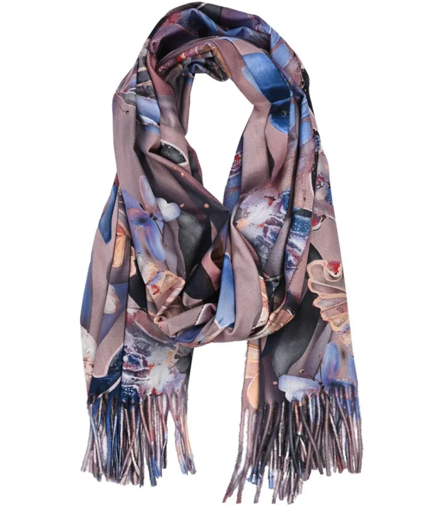 Șal eșarfă ciucure cald fluture moale netedă 180x70 cm