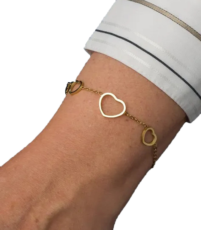 Brățară elegantă de aur pentru femei din oțel