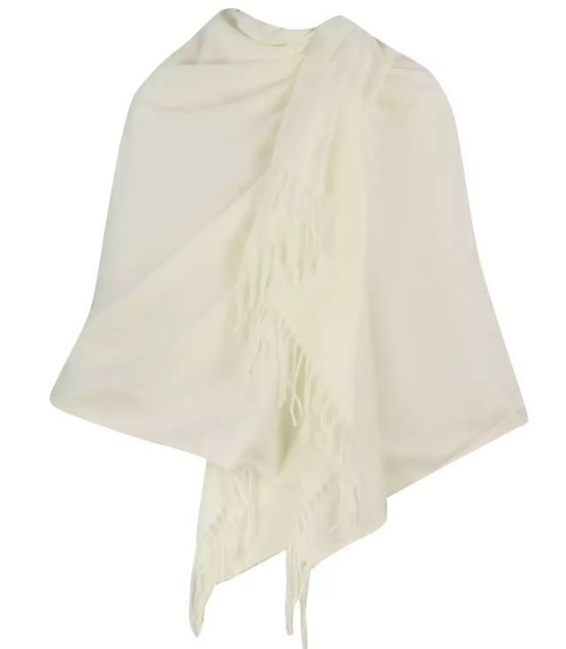 Eșarfă șal uni Franjuri groase șal BASIC