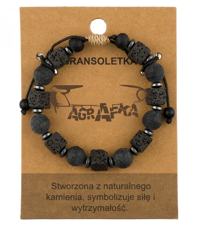 Brățară pentru bărbați cu pietre naturale