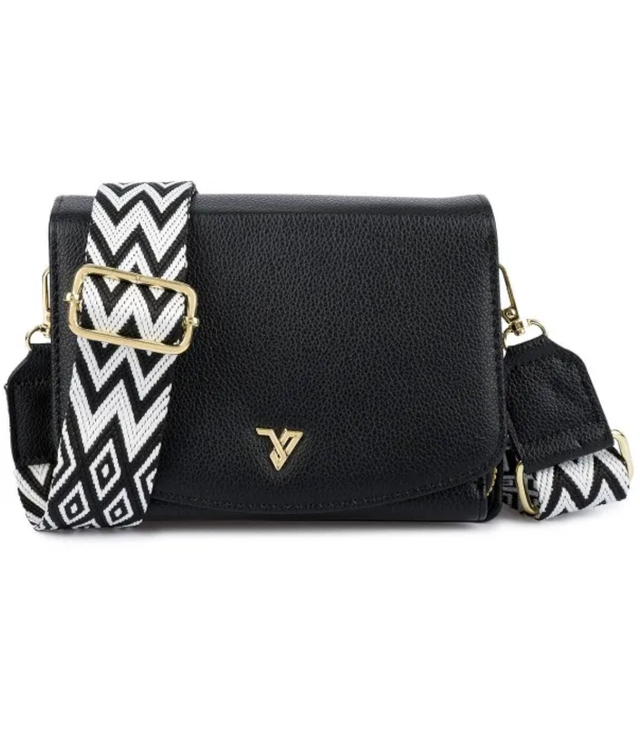 Geantă clutch mică dreptunghiulară, 2 compartimente, 2 bretele