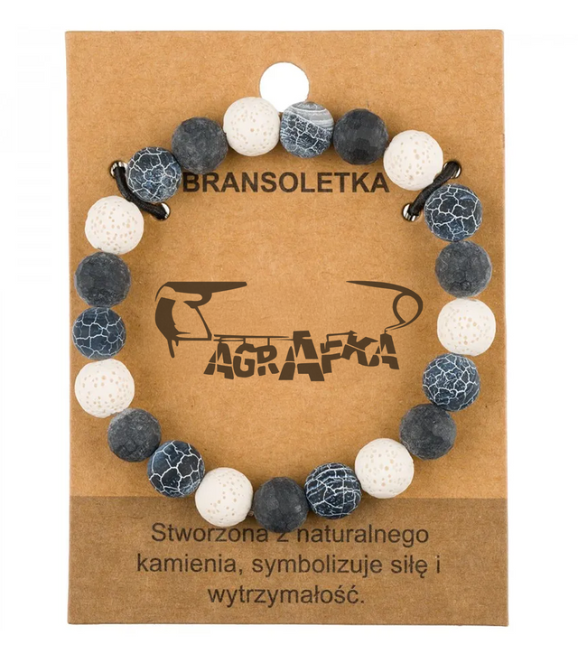 Brățară pentru bărbați cu pietre naturale