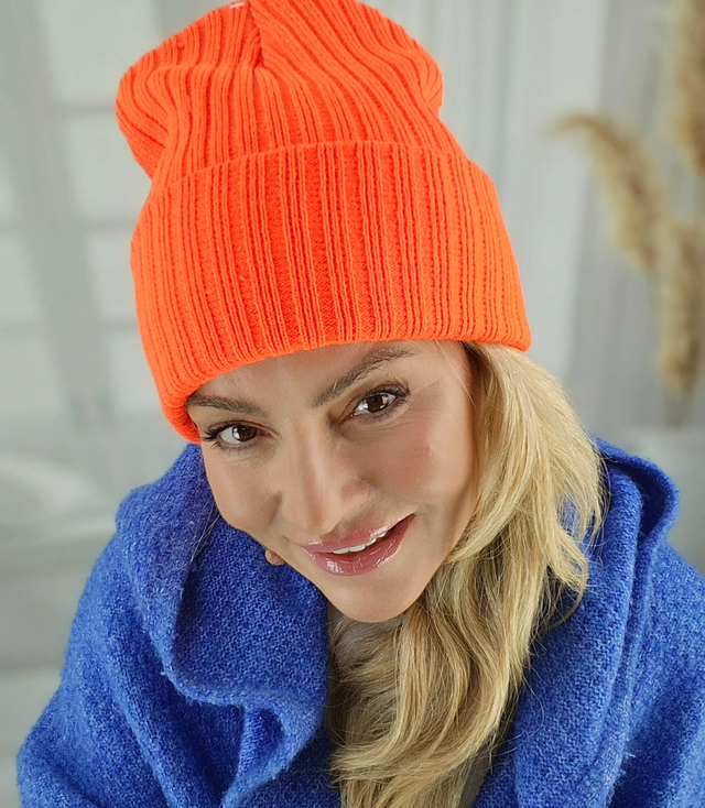 Palarie unisex Universal Beanie, tricot cu nervuri