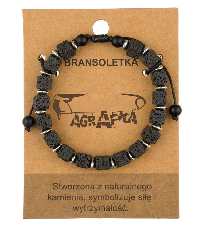 Brățară pentru bărbați cu pietre naturale