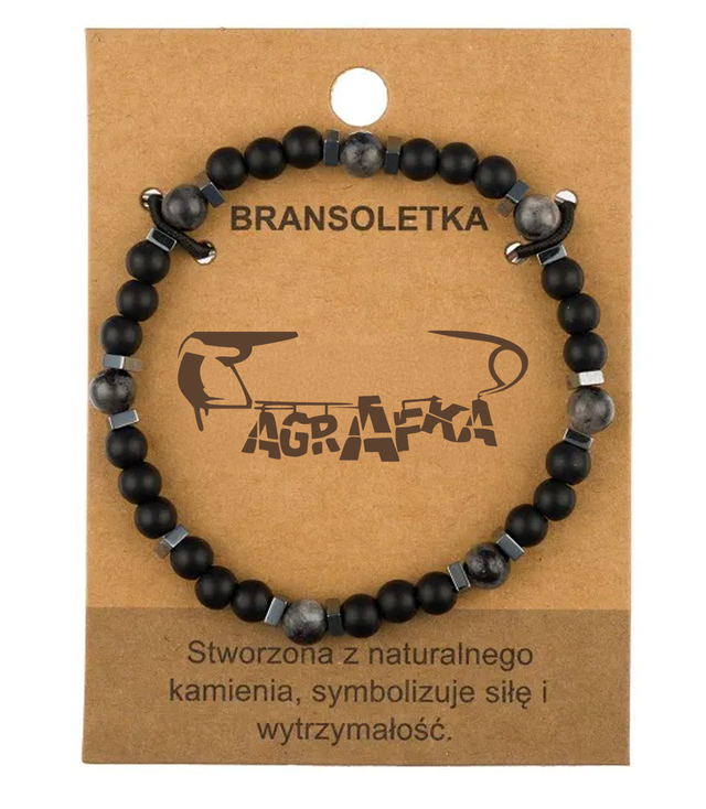 Brățară pentru bărbați cu pietre naturale