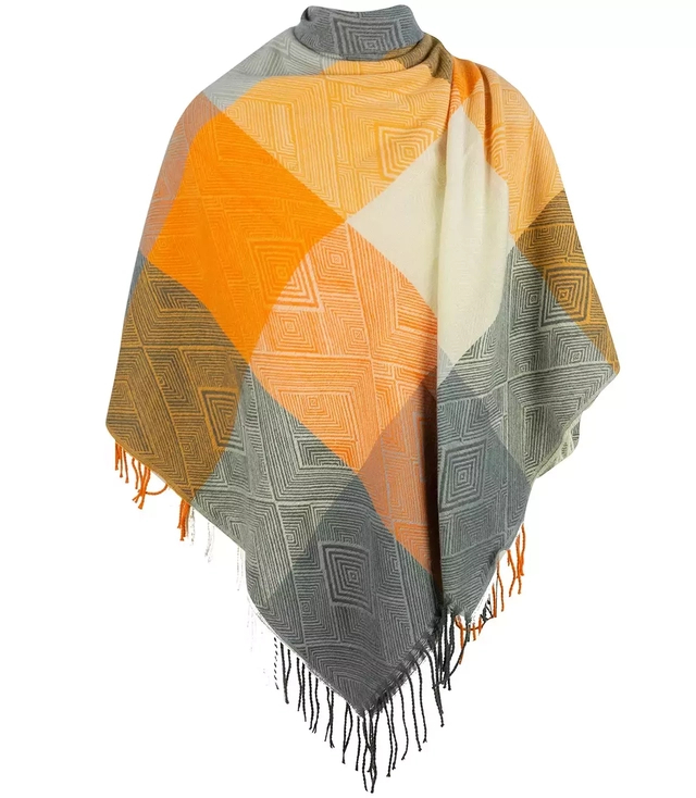 Eșarfă șal șal pătrat elegant în carouri