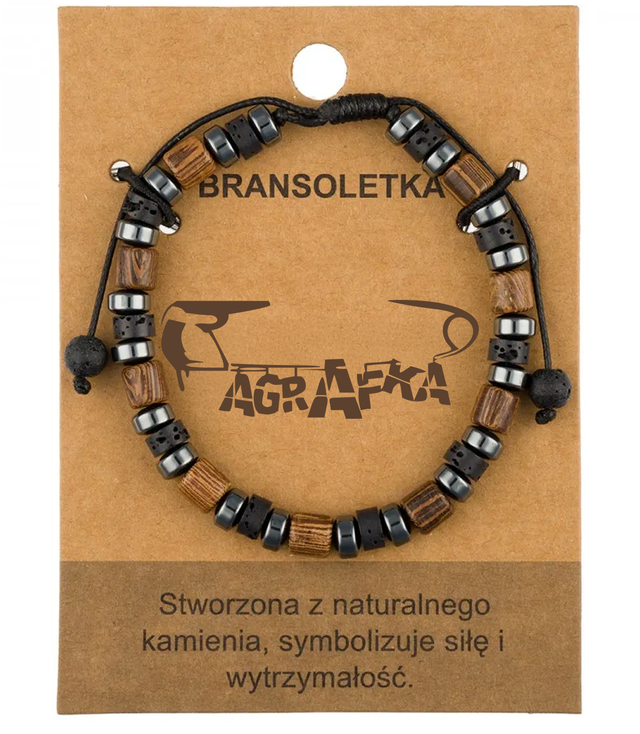 Brățară pentru bărbați cu pietre naturale