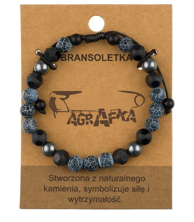 Brățară pentru bărbați cu pietre naturale