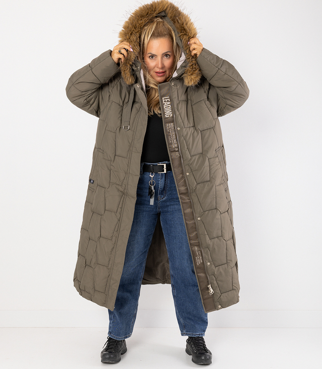 Jachetă lungă matlasată haină de iarnă URBAN LONG PUFF