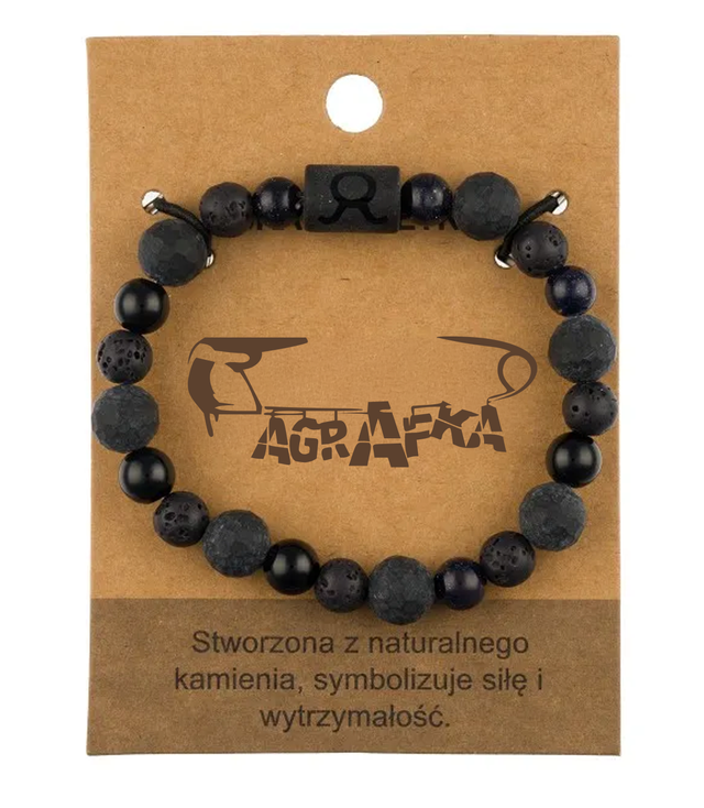 Brățară pentru bărbați cu pietre naturale